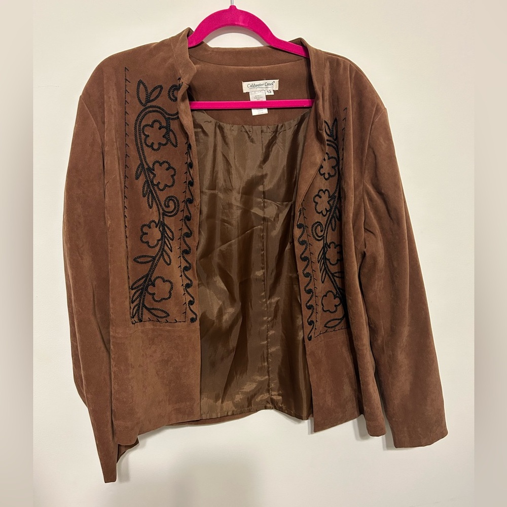 Brown Suede Vintage Style Jacket